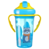 PP Fancy Design Speckle Spill-Proof 8oz/10oz Water Straw Cup